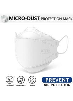 MUSK N95 Mask Particulate Respirators, 5 Layer, Pack of 10, Individually Wrapped, Universal Fit, White  - Image 3