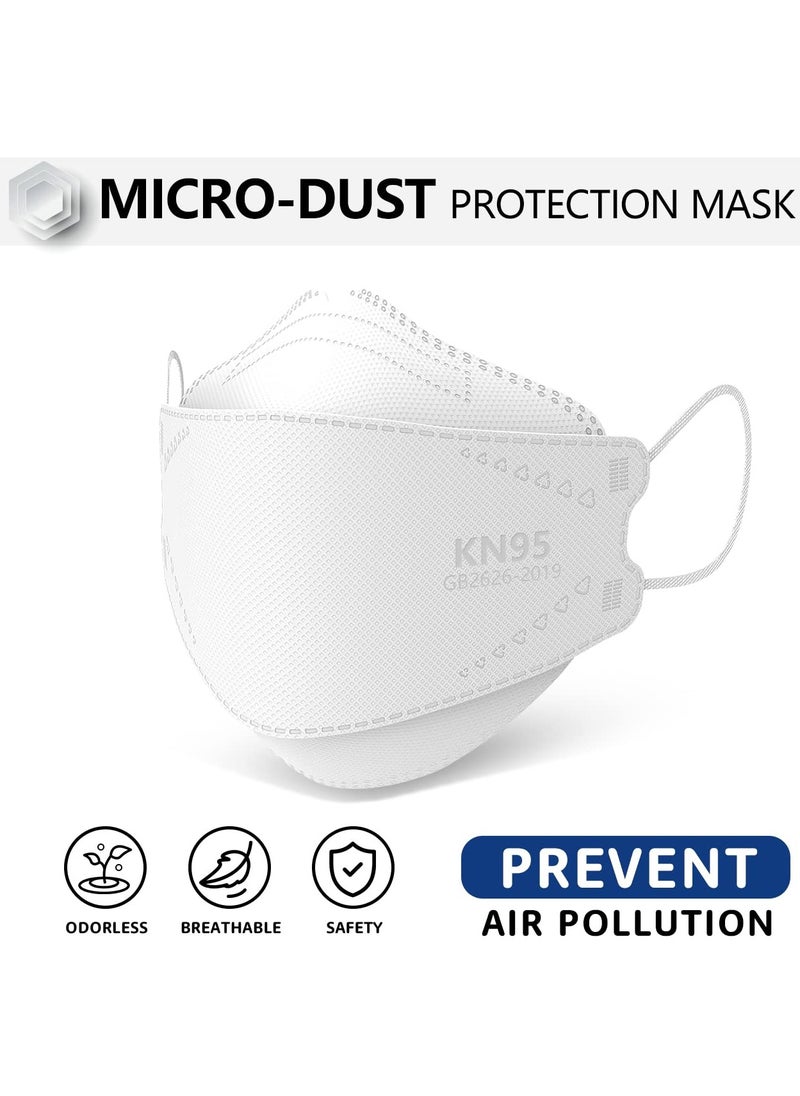 MUSK - N95 Mask Particulate Respirators, 5 Layer, Pack of 10, Individually Wrapped, Universal Fit, White - Image 1