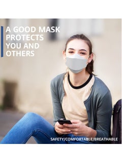 MUSK N95 Mask Particulate Respirators, 5 Layer, Pack of 10, Individually Wrapped, Universal Fit, White  - Image 4