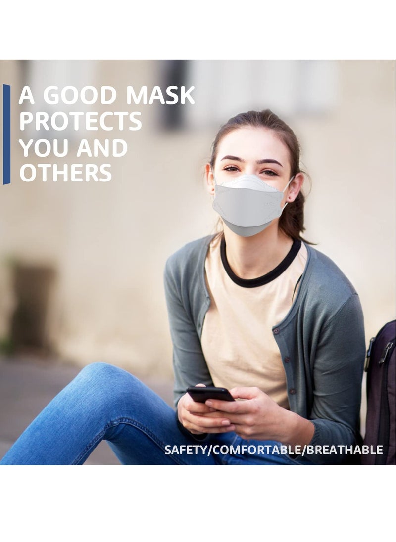MUSK - N95 Mask Particulate Respirators, 5 Layer, Pack of 10, Individually Wrapped, Universal Fit, White - Image 1