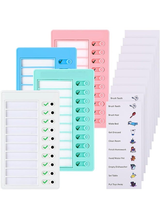Generic 4 Pieces Chores Chart for Kids Chore Chart, Sliding Routine Chart to Do List, My Chores RV Checklist Task Planning Board for Kids and Adults, ADHD Tools Routine Visual Schedule Reminder  - Image 1