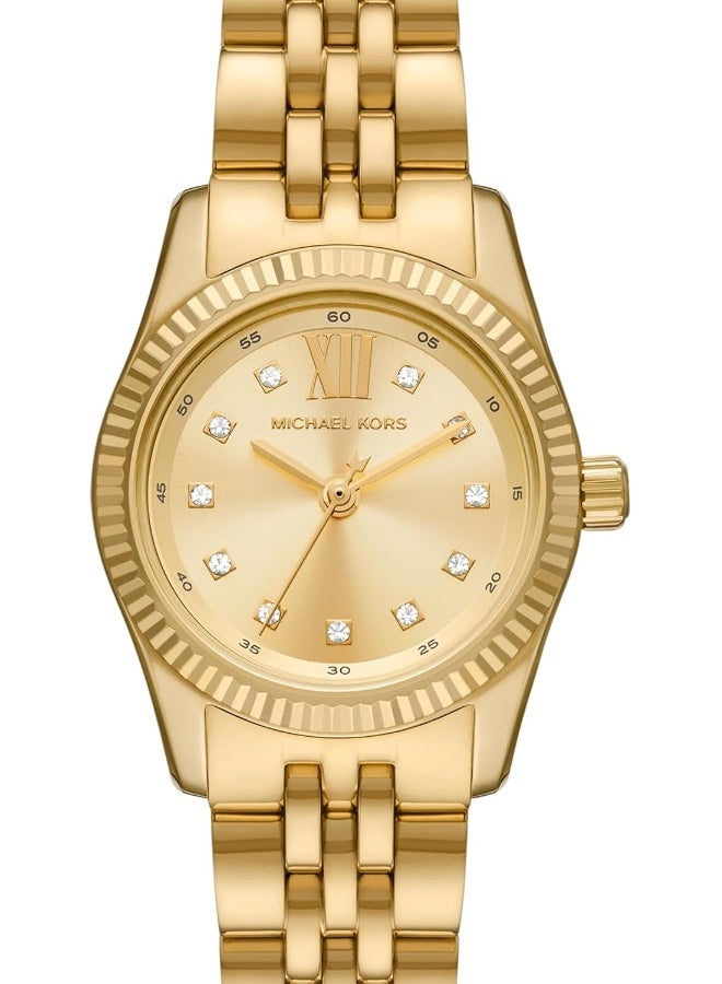 Michael Kors Women Women's Lexington Gold-Tone Stainless Steel Bracelet Watch MK4741 - Image 4