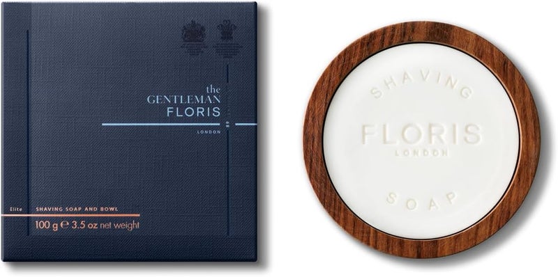 Floris London Elite Shaving Soap in a Wooden Bowl 100 g - Image 1