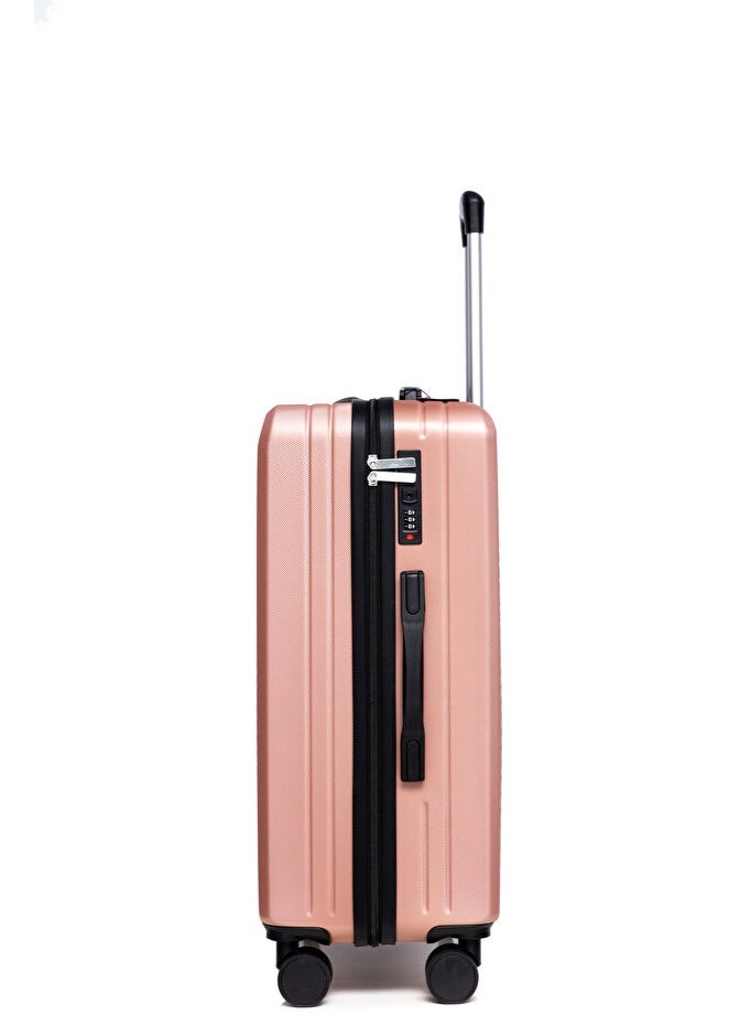 Space Luggage Set of 3 Hardside with Spinner Wheels & Lightweight ABS Luggage for Travel, 28/24/20, Gold - Image 4