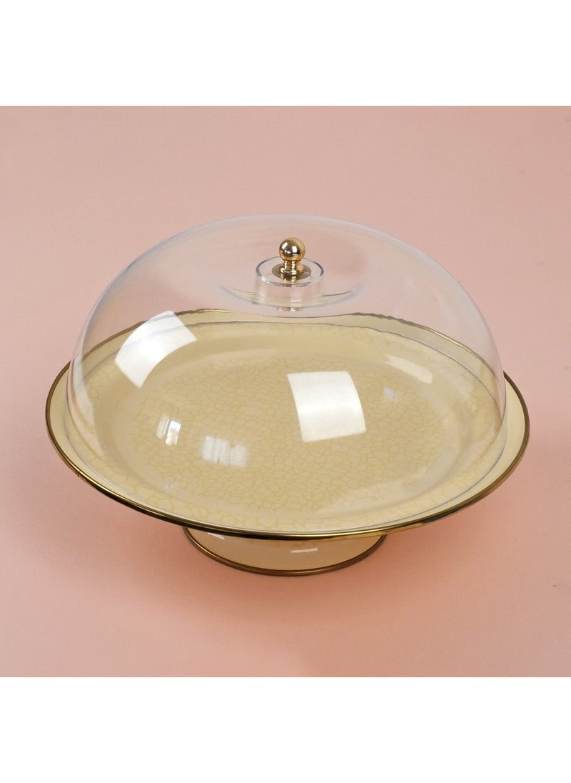 Cream Textured Enamel Footed Cake Bowl - pzsku/Z561A681F49AFB7682650Z/45/_/1730860259/2b0bce7d-749e-4bd1-a121-c62beb24e8c3