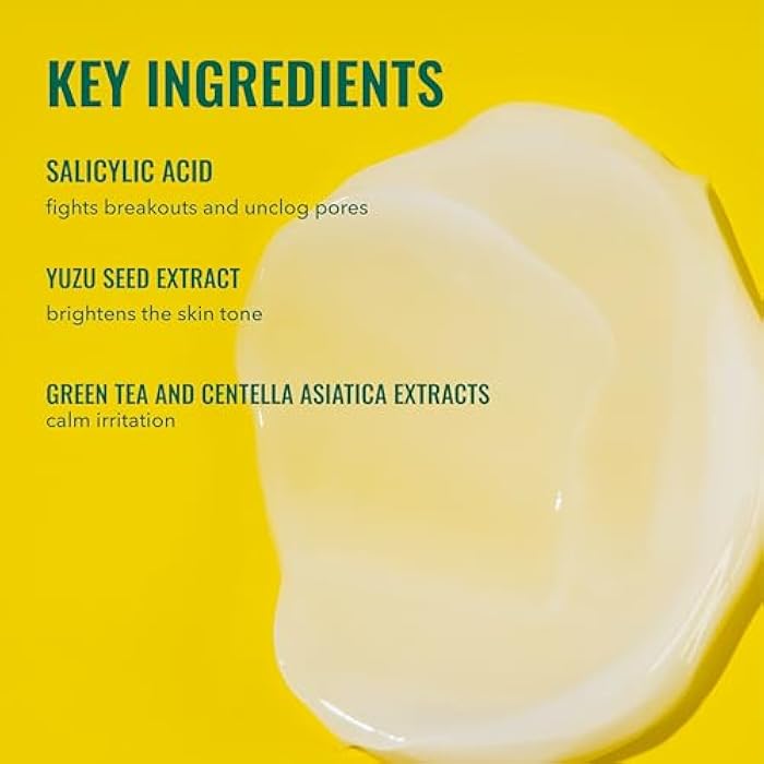 Good Molecules Yuzu Blemish Gel Cream - Lightweight Gel Moisturizer with Salicylic Acid, BHA and Natural Extracts to Target Acne, Even Skin Tone, and Texture - Skin Care for Face - Image 3