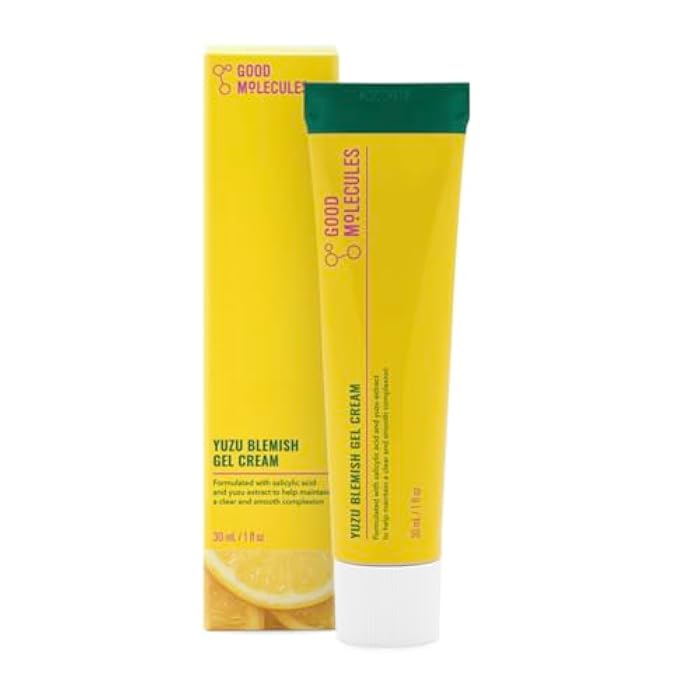 Good Molecules Yuzu Blemish Gel Cream - Lightweight Gel Moisturizer with Salicylic Acid, BHA and Natural Extracts to Target Acne, Even Skin Tone, and Texture - Skin Care for Face - Image 1