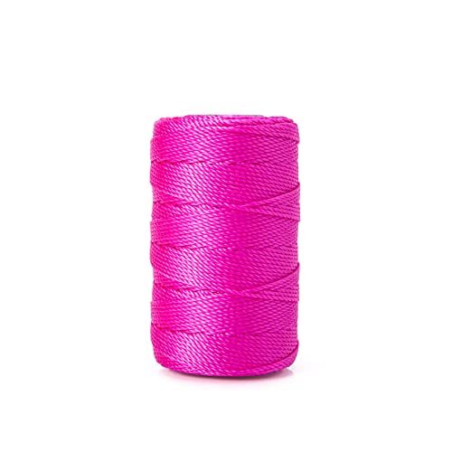 HONGDA Twisted Mason Line, 425 Feet #18 Twisted Polypropylene Mason Line String Perfect for Masonry Jobs and for The Layout of General Construction, Gardening, DIY Project, Fluorescent Pink - Image 2
