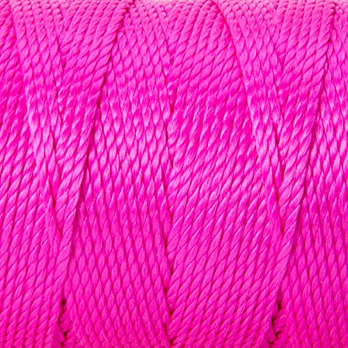 HONGDA Twisted Mason Line, 425 Feet #18 Twisted Polypropylene Mason Line String Perfect for Masonry Jobs and for The Layout of General Construction, Gardening, DIY Project, Fluorescent Pink - Image 3
