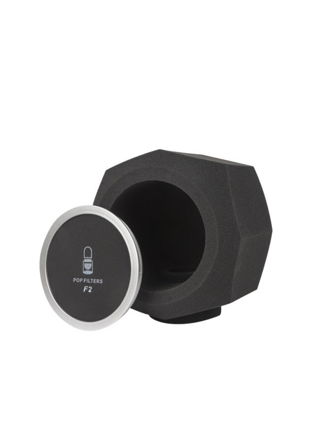 قطن امتصاص الصوت للميكروفون المباشر، غطاء إسفنج عازل للصوت، إسفنج مضاد للرياح لتقليل الضوضاء، مكثف إسفنجي ثماني، حلقة قمح إسفنجية، غطاء إسفنج للقمح - Image 5