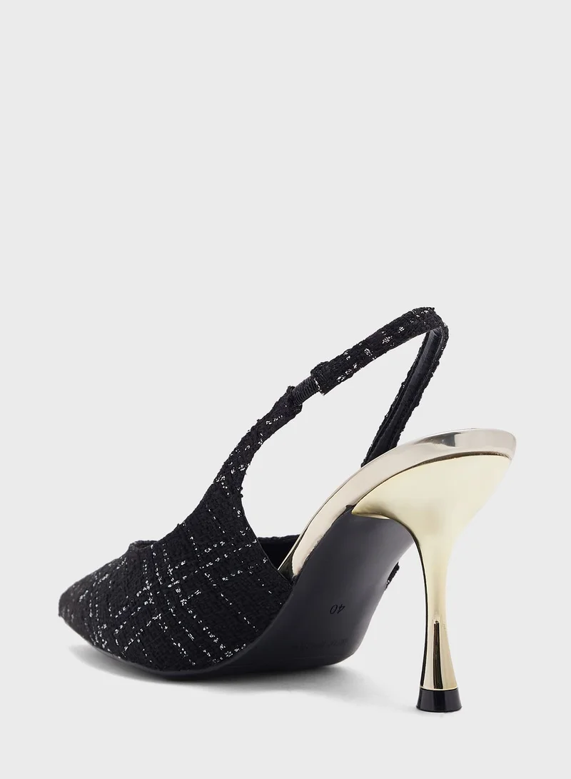 ELLA Tween Pointed Sling Back Pump