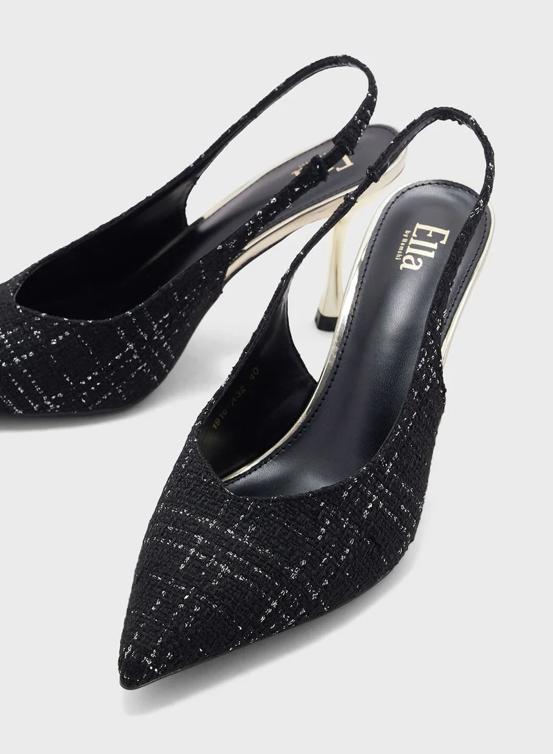 ELLA Tween Pointed Sling Back Pump