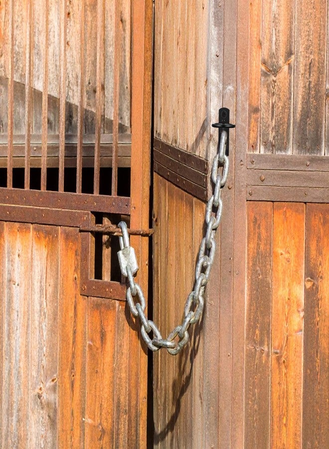JOUTYFOR 8 Pcs Bucket Hooks for Horses Metal Equestrian Water Bucket Hook Hangers Horse Stalls Feed Barn Farmhouse Supplies (Black) - Image 5