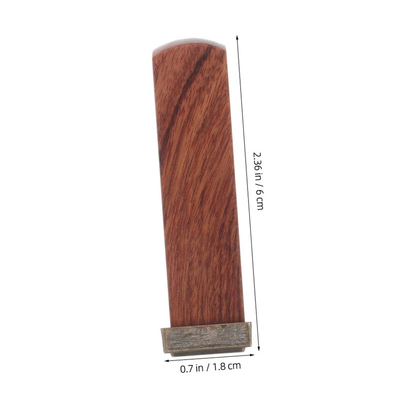 Yardwe Meditation Sandalwood Stamp Set Chinese Calligraphy Pottery Art Tools For Craft Painting Clay Texture Zen Design Equipment - Image 3
