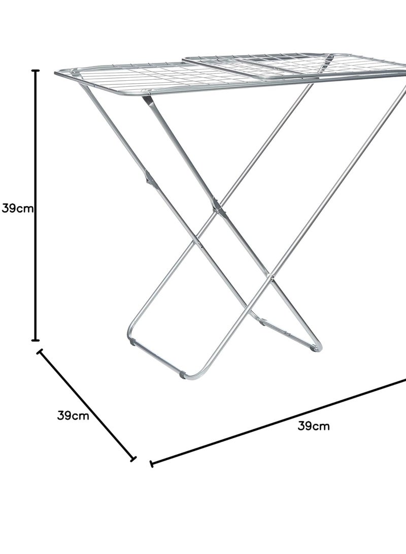 Festive Gallery Large Folding Clothes Dryer Drying Space Laundry Washing Durable Metal Drying Rack Multifunctional Air Dryer Ideal For Indoor And Outdoor ( Length 128cm Height 95cm Width 55cm ) - Image 2