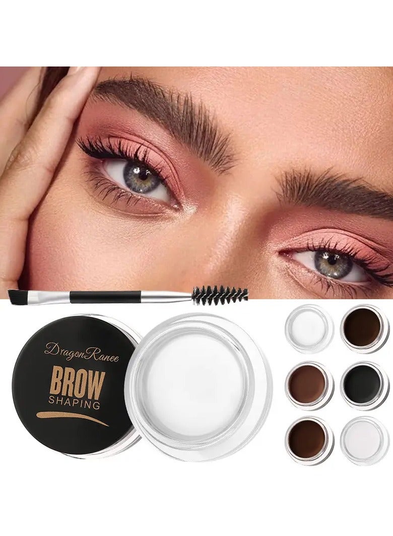Dragon Ranee Wild Brow Cream Pomade - Long-lasting Smudge Proof Eyebrow Styling - Flawless Finish Wax with Intense Color (#01 Transparent) - Image 3