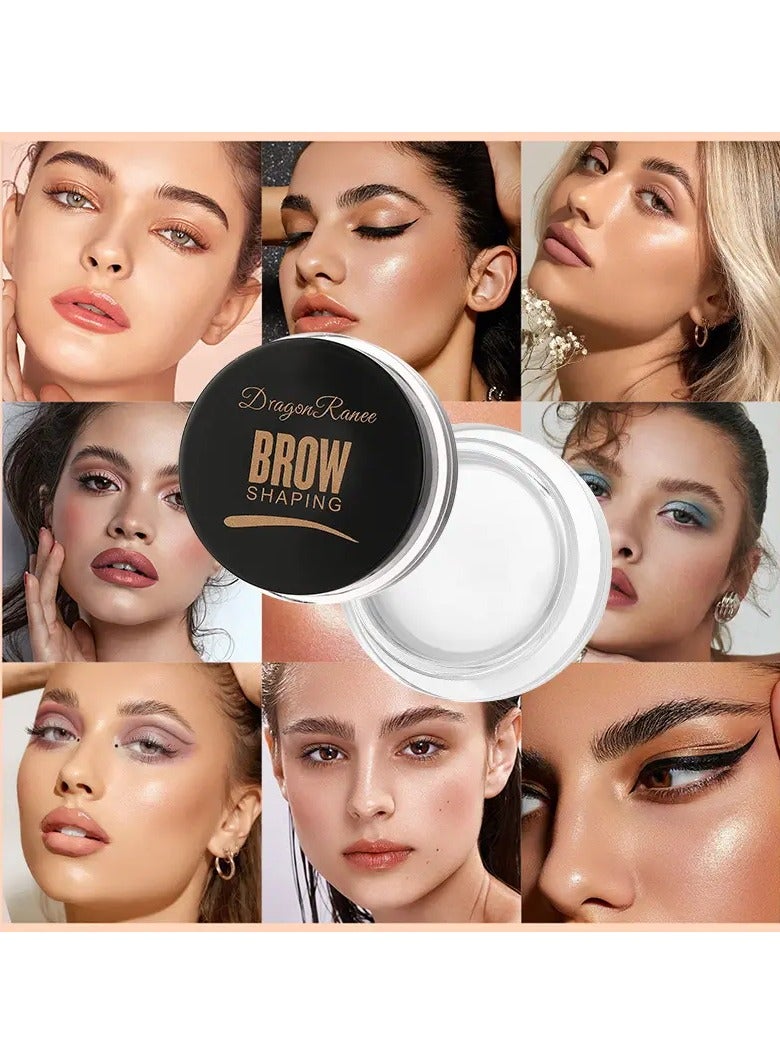 Dragon Ranee Wild Brow Cream Pomade - Long-lasting Smudge Proof Eyebrow Styling - Flawless Finish Wax with Intense Color (#01 Transparent) - Image 2