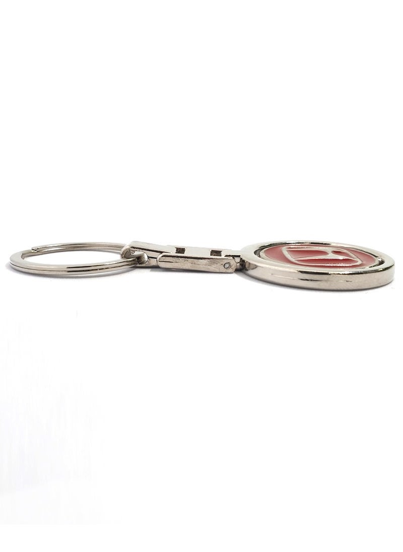 Service Zone Zinc Alloy Metal 3D Logo Keychain For Honda  - Image 2