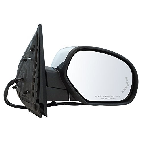 TRQ Right Mirror Passenger Side Compatible with 07-14 Chevrolet 07-13 GMC GM1321499 - Image 1
