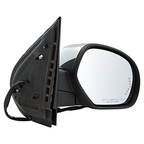 TRQ Right Mirror Passenger Side Compatible with 07-14 Chevrolet 07-13 GMC GM1321499 - Image 4