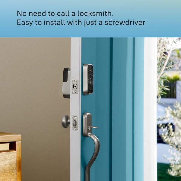 Yale Security Yale Assure Lock 2 – Satin Nickel Smart Lock for Front Door Deadbolt with Keypad, Z-Wave Connectivity, and Backup Key, YRD430-WF1-0BP - Image 2
