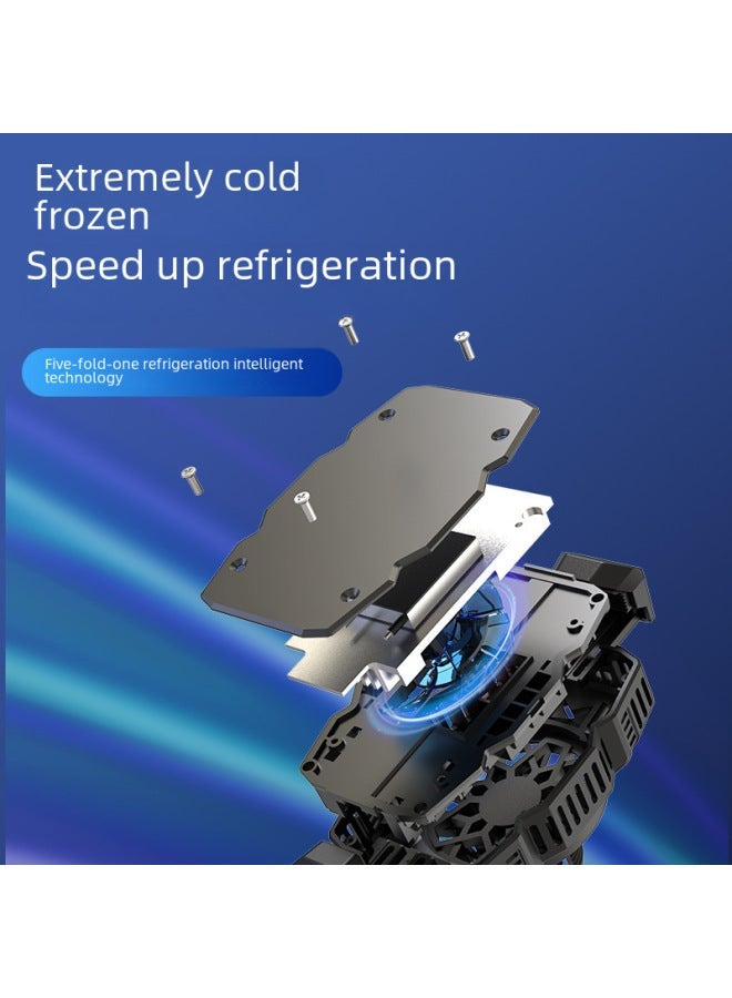 2024 Semiconductor Refrigeration Turbo Fan Universal Wheel Bracket Radiator Live Cooling Chicken Artifact-Color:S18 Black  - Image 3