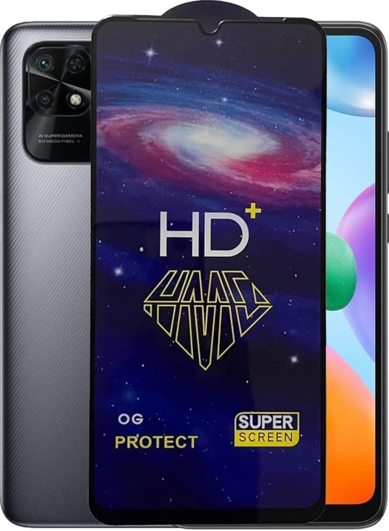 Xiaomi Redmi 10C Premium Tempered Glass Screen Protector - Black