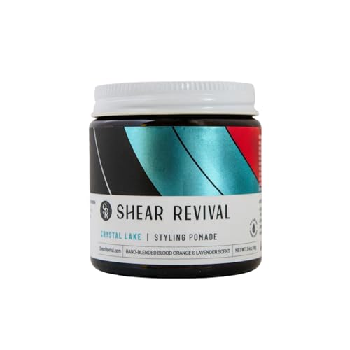 Shear Revival Shear Revival Crystal Lake Cream Pomade  Mens Hair Styling Medium Hold  Natural Finish Infused with Aloe Leaf Juice Carnauba Wax Mango Butter Deeply Conditions Hair  Scalp  Hydrates 34oz
