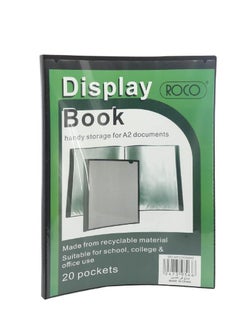 Display Book 20 Pockets A2 Polypropylene