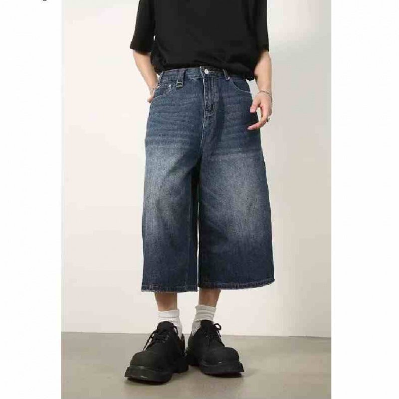 Unisex Classic Denim Jeans Loose Fit Daily Outdoor Wear - Image 1