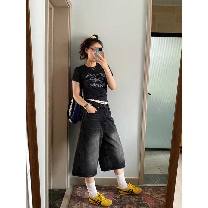 Unisex Classic Denim Jeans Loose Fit Daily Outdoor Wear - Image 2