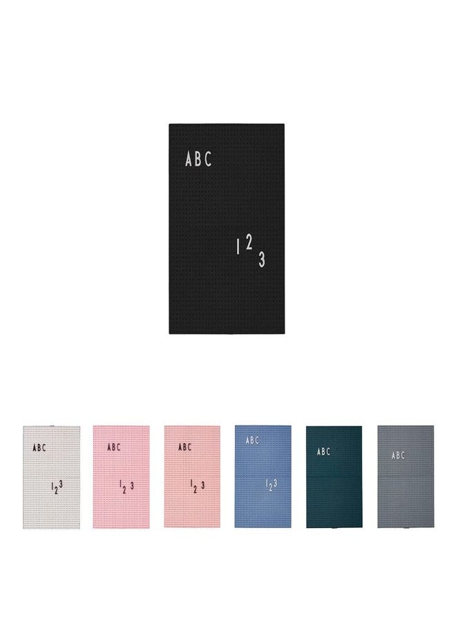 Design Letters Felt Letter board | A4 Message board | Changeable Letter board for everyday use | Use as menu board in kitchen, announcement board for baby shower, wedding, or office décor | Black - Image 1