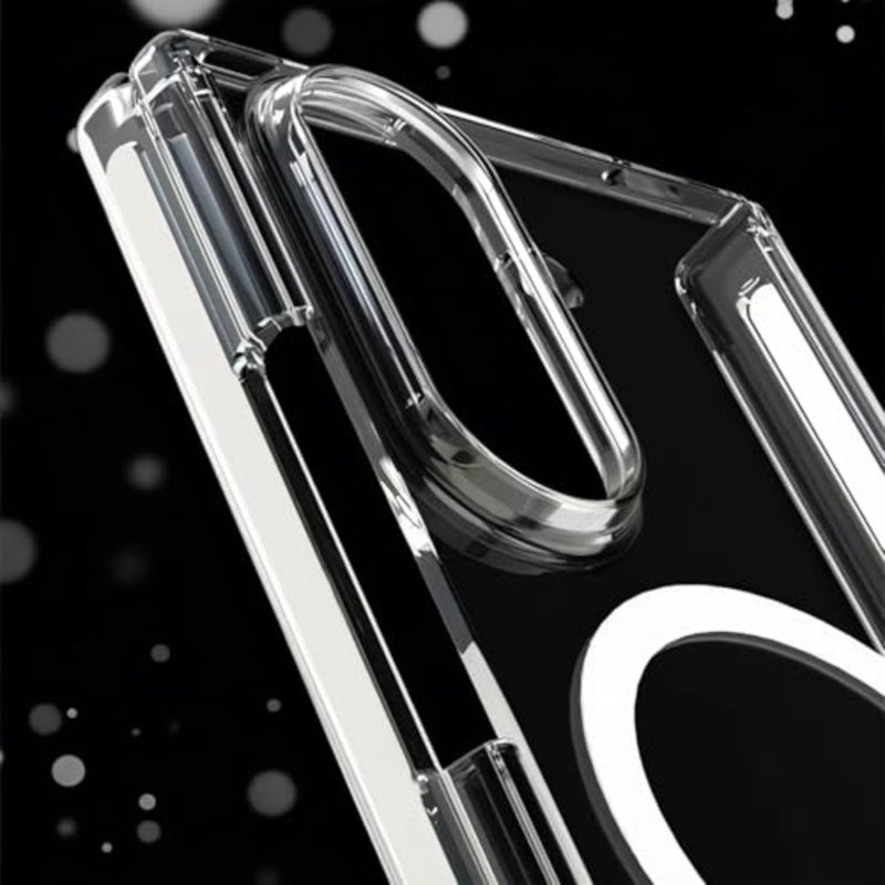 حافظة مغناطيسية متوافقة مع حافظة Galaxy Z TriFold 5G [متوافقة مع Mag-Safe]، حافظة شفافة من السيليكون الهجين المضاد للصدمات من البولي كربونات، غطاء نحيف مع حماية مفصلية - Image 4