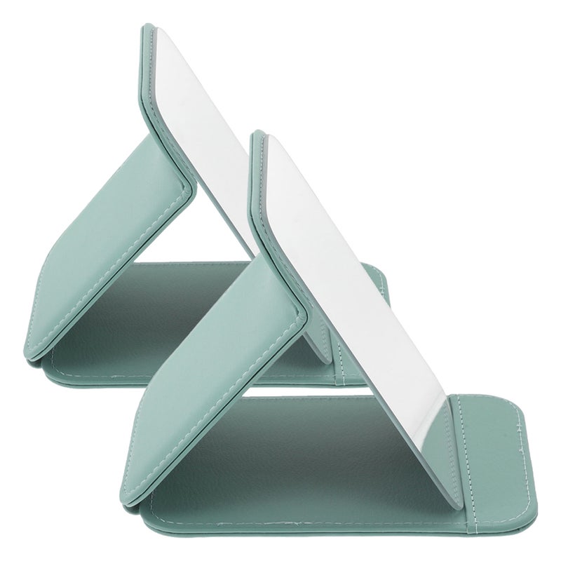 4 pcs Portable Folding Makeup Mirror For Dorm Bedroom Bathroom With Stand Travel Vanity Mirror For Home Desk Small Countertop - Image 4