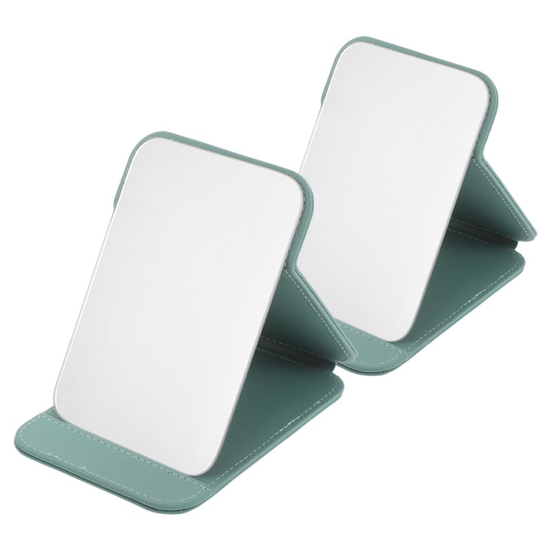 4 pcs Portable Folding Makeup Mirror For Dorm Bedroom Bathroom With Stand Travel Vanity Mirror For Home Desk Small Countertop - Image 3