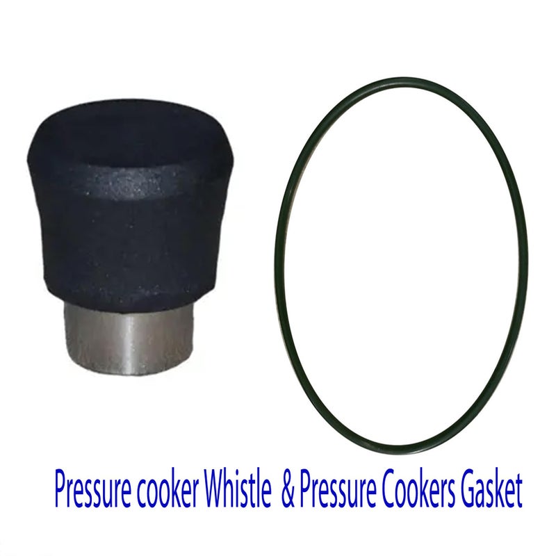 Vooli 5 Litres Cooker Gasket All Inner Lid Pressure Cooker Gasket 5 Litres Cooker Whistle Suitable for 1.5 to 7 Liters Combo Set 2ps - Image 2