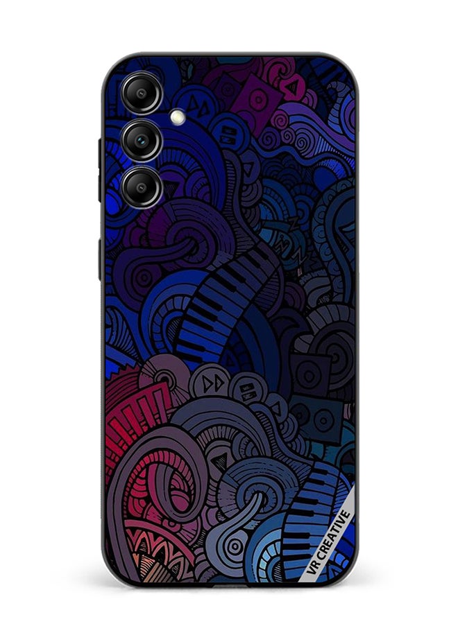VR CREATIVE Protective Case Cover For Samsung Galaxy A15 5G/A15 Music Design Multicolour - Image 1