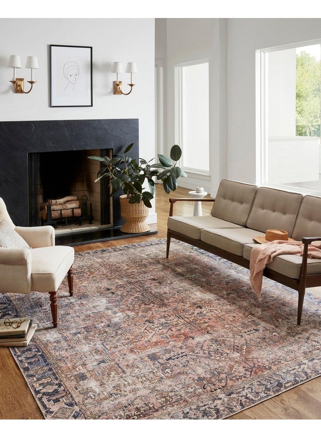 Loloi Chris Loves Julia Jules Collection Jul-02 Terracotta/Multi 2'-6'' X 7'-6'', .13" Pile Height, Runner Rug - Image 2