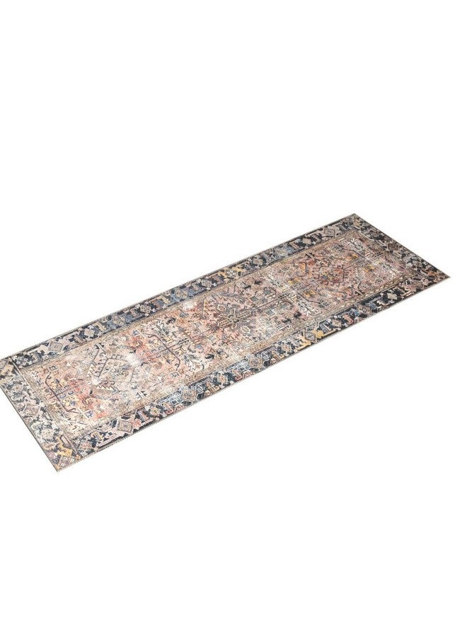 Loloi Chris Loves Julia Jules Collection Jul-02 Terracotta/Multi 2'-6'' X 7'-6'', .13" Pile Height, Runner Rug - Image 4
