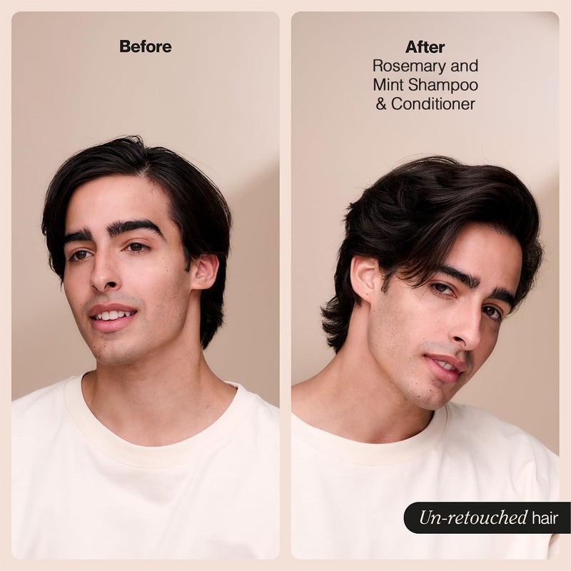 Suave Shampoo and Conditioner Set, Rosemary & Mint - Invigorating Rosemary Mint Clarifying Shampoo & Conditioner, Hair Strengthening, Scented, 12.6 Oz Ea (2 Piece Set) - Image 4