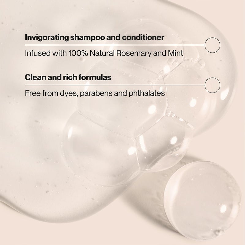 Suave Shampoo and Conditioner Set, Rosemary & Mint - Invigorating Rosemary Mint Clarifying Shampoo & Conditioner, Hair Strengthening, Scented, 12.6 Oz Ea (2 Piece Set) - Image 3