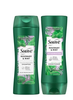 Suave Suave Shampoo and Conditioner Set, Rosemary & Mint - Invigorating Rosemary Mint Clarifying Shampoo & Conditioner, Hair Strengthening, Scented, 12.6 Oz Ea (2 Piece Set)  - Image 1