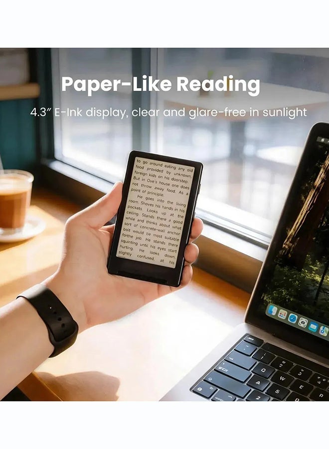 XTEINK X4 E-Book Readers Reading Stark Magnetic Ultra Portable Lightweight E book Reader 4.3-inch Small Ink Screen E Paper Reader For Daily Reading Comic Book Cartoon Article Novel Quit Using Phone - Image 5