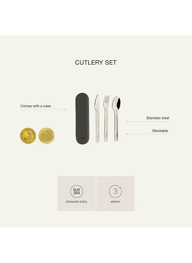 Citron - طقم أدوات مائدة باللون الأخضر الزيتوني - Image 1