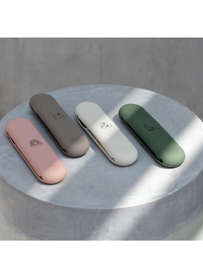 Citron - طقم أدوات مائدة باللون الأخضر الزيتوني - Image 1