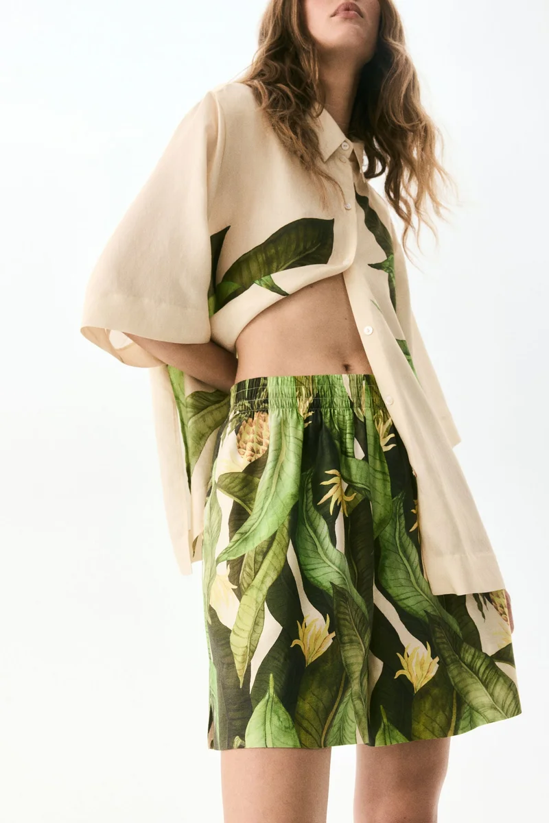 H&M Patterned pull-on shorts