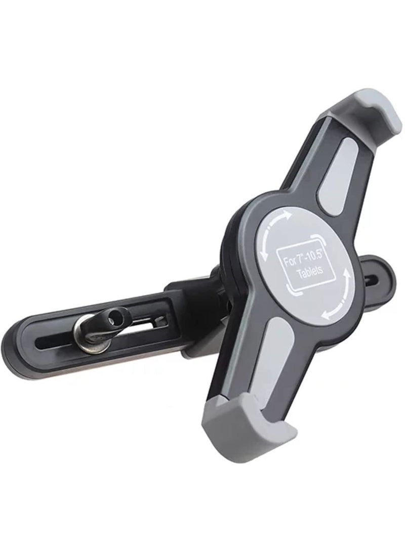 Car Headrest Tablet Mount, Tablet Holder - Universal Stand Cradle for different types of tablets,new iPad Pro 9.7, 10.5, 12.9, iPad Air mini 2 3 4, Smartphones, 4.7~13 inch Tablets. - Image 2