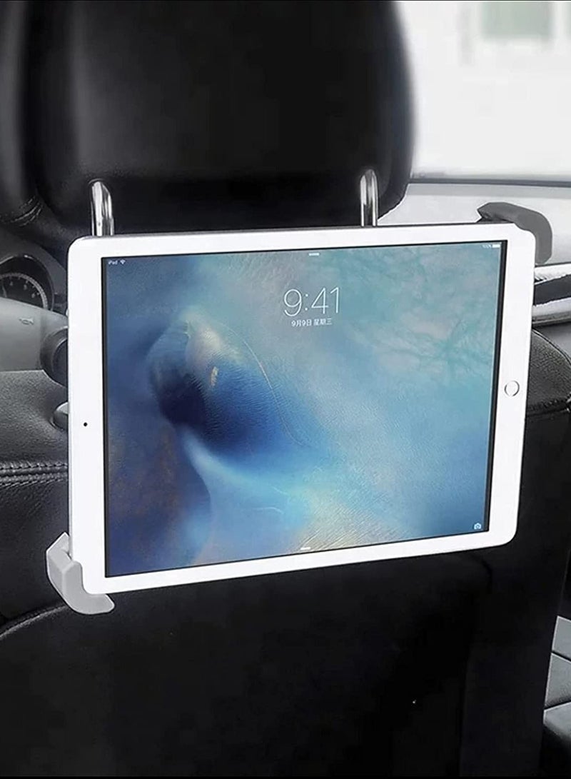 Car Headrest Tablet Mount, Tablet Holder - Universal Stand Cradle for different types of tablets,new iPad Pro 9.7, 10.5, 12.9, iPad Air mini 2 3 4, Smartphones, 4.7~13 inch Tablets. - Image 4