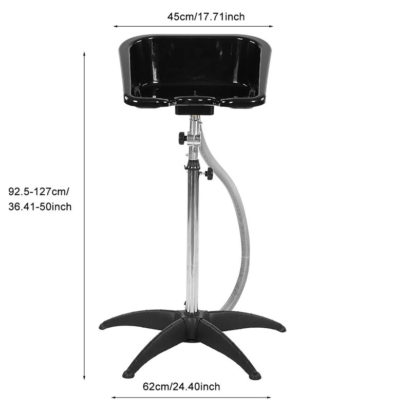 cheekyglo Hair Basin Hair Treatment Bowl Barber Basin Barber Shampoo Bowl Beauty Salon Bowl Plastic Salon Hairdressing Salon Shampoo Sink with Drain - Image 2