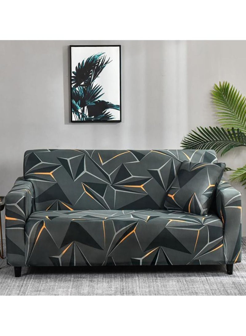 Y&D 3-Seater Exquisitely Printed Designed Sofa Cover Anti-Slip 360 Degree All-Inclusive Stretch Length From 190-230 cm - Image 1